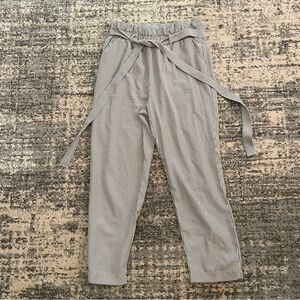 Mahina Tie-Front Striped Pants